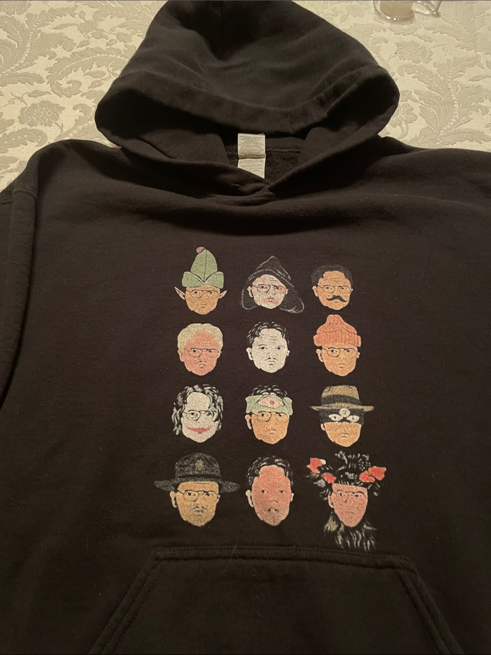 Many Faces of Dwight Schrute The Office Elf Joker Sith Sheriff Anime Black Hoodi